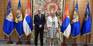 Криминалистичко полицијски универзитет посетила амбасадорка Швајцарске Њ.Е.   Лугон Моулин